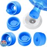 Gofriipai 3 and 5 Gallon Water Jug Cap, Silicone Reusable Replacement Cap, Non Spill Bottle Caps for 55mm Bottle Water Dispenser Caps - Pack of 10