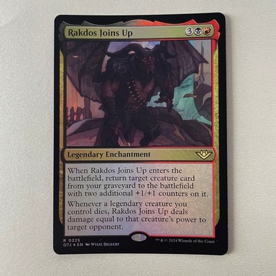 Magic the Gathering Outlaws of Thunder Junction #225 Rakdos Joins Up Foil Rare