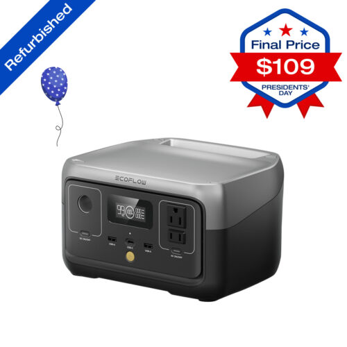 EcoFlow RIVER 2 Portable Power Station 256Wh Generator LFP Certified Refurbished EcoFlow RIVER 2 Portable Power Station 256Wh Generator LFP Certified Refurbished