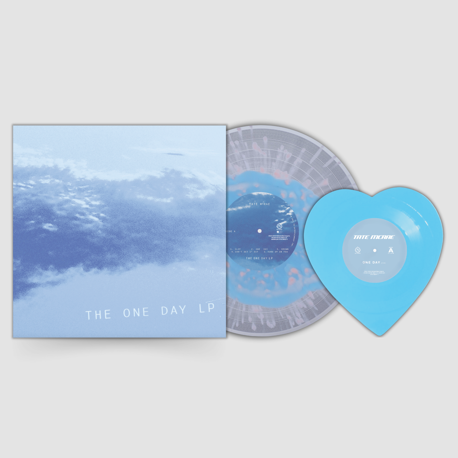 TATE MCRAE One Day Vinyl LP + Baby Blue Heart 10