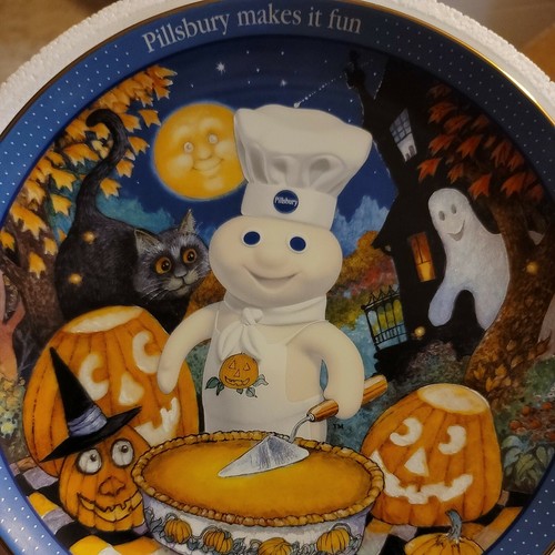 Pillsbury Doughboy Danbury Mint Pumpkin Pals Plate 2002 | eBay
