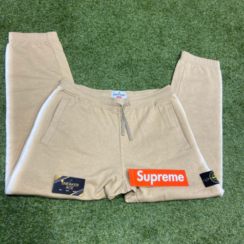 Supreme Stone Island Stripe Sweatpants Tan: L | eBay Supreme Stone Island Stripe Sweatpants Tan: L | eBay