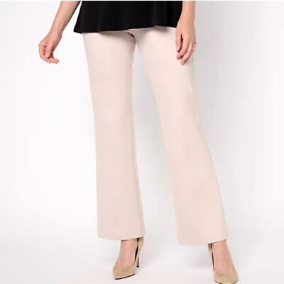 NEW Susan Graver Modern Essentials Pet Smart Ponte Boot Cut Pants Size SP