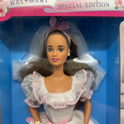 Barbie Country Bride Doll 1994 Mattel Wal-Mart Special Edition Brunette Wedding
