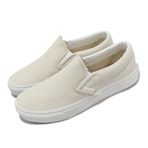 Vans Classic Slip-On Princess Paisley Bone White Мужчины Унисекс Повседневная VN0A7Q5DBWQ