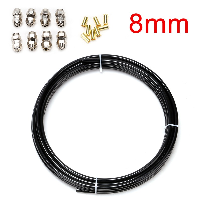 8mm 10Meter Kraftstoffleitung Stahl Polyamidrohr Benzinleitung Reparatur Set