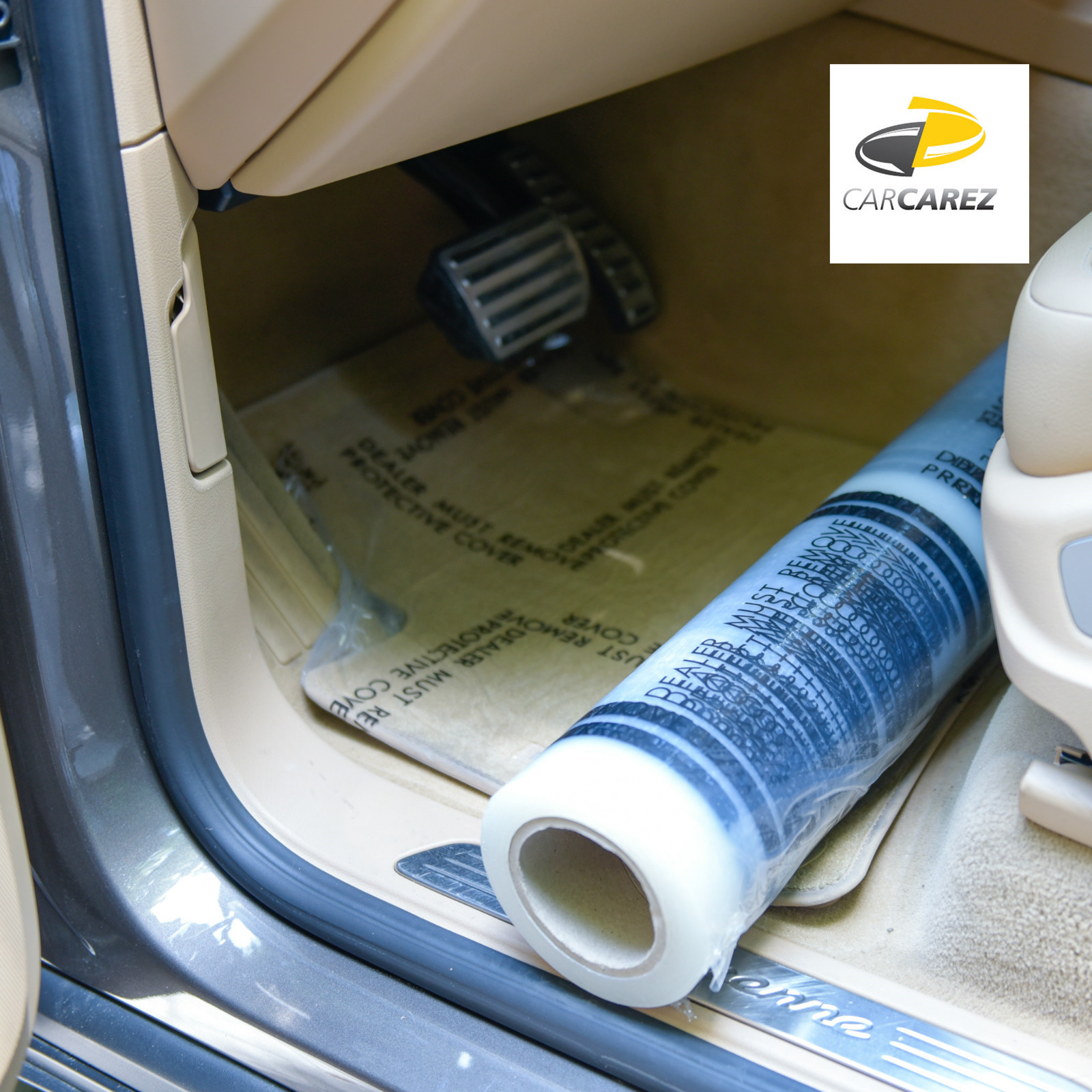 Carcarez Auto Car Carpet Floor Mat Self Adhesive Protective Film 24