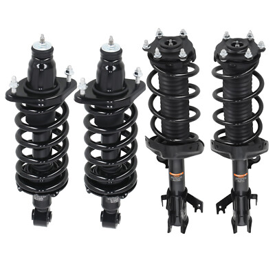 4pcs Front & Rear Struts w/ Coil Springs for 2007-2011 Honda CR-V 272492 172497L