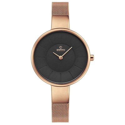 Obaku V149LXVNMV Women's Sol-Chocolate Wristwatch