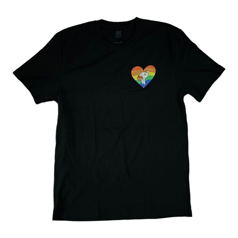 Reddit Promotional Gay Pride Love T-shirt Tee Snoo Small S