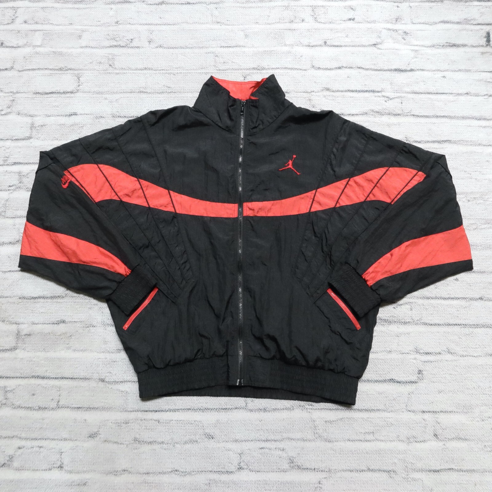 Vintage 80s Nike Air Jordan Jumpman Flight Suit Jacket Nylon Vintage 80s Nike Air Jordan Jumpman Flight Suit Jacket Nylon