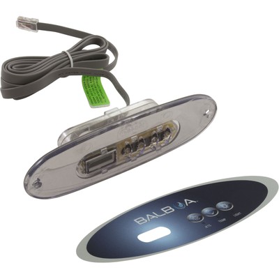 Topside, BWG MVP260/VL260, 3-Button, Jets/Temp/Light : 54685KIT