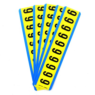 PANDUIT PCL100-9 PAN-CODE PRE-PRINTED ''9'' VINYL CLOTH MARKER CARDS (5 PACK)