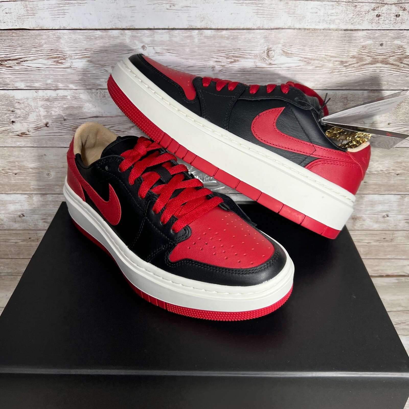 靴 Nike WMNS Jordan 1 Elevate Bred 27 Women's Air Jordan 1 Elevate Low SE 'Bred' (DQ1823-006