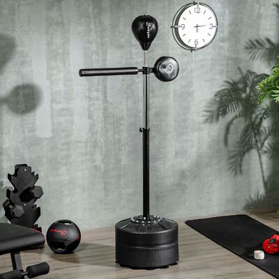 Adjustable Speed Bag Boxing Bag with Stand, Reflex Bar and Punching Pad
