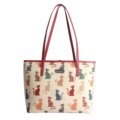 Signare Tapestry Pet Cat Shoulder Bag Travel or Work Tote Bags For Women