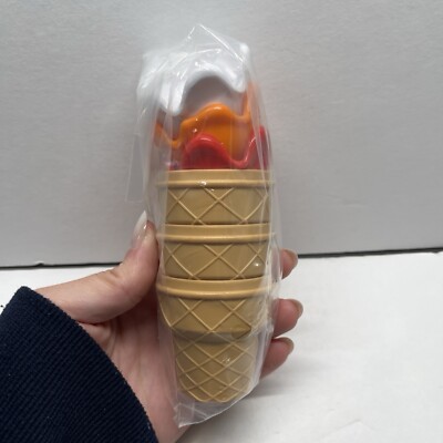 Leap Frog Scoop and Learn Ice Cream Cart Replacement 3 Cones 3 Toppings