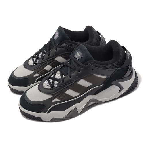 

adidas Originals Niteball II 2 Core Black Mgh Solid Grey Мужская повседневная обувь GZ3625, Черный, Niteball Ii