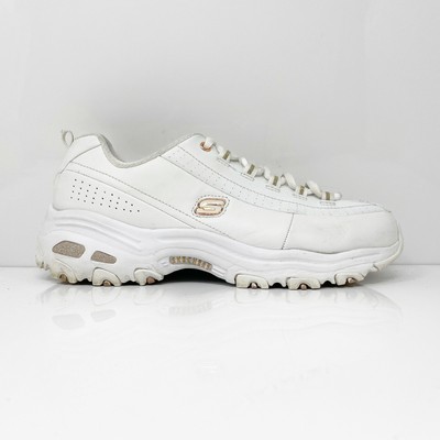 Skechers Womens D Lites 13088W Белая повседневная обувь Кроссовки Размер 9, Белый, D Lites