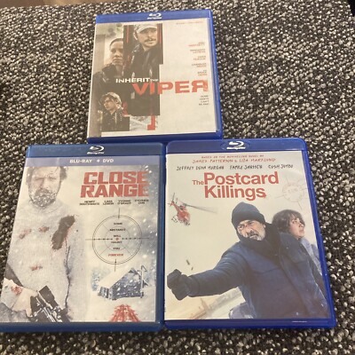 Inherit the Viper + Close Range + The Postcard Killings (Blu-ray Lot(