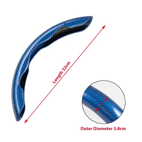 Steering Wheel Booster Cover Non Slip For Toyota Camry RAV4 Corolla Carbon Fiber