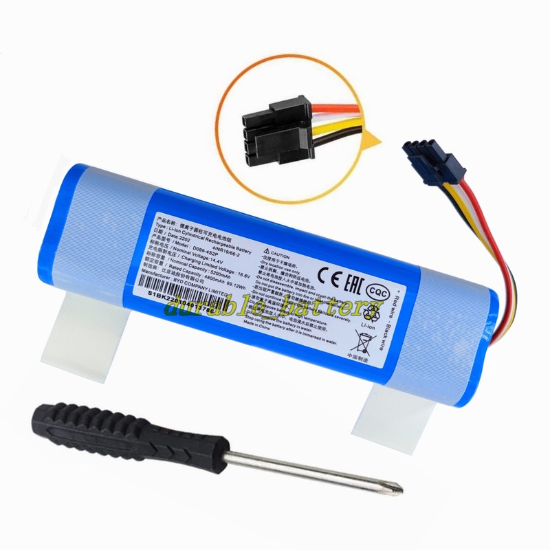 New Battery For Roborock C10 S4 S5 S50 S51 S55