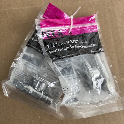 Apollo 1/2 in. Chrome-Plated Brass PEX-A Expansion Barb x 3/8 in. Compressi(2PK)