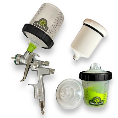 LiME LiNE 1.3 HVLP Automotive Spray gun with Disposable Paint Gun Setup