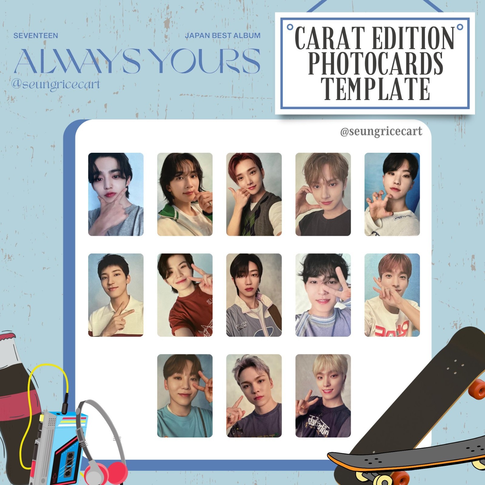 seventeen CARAT盤 封入 トレカ 4種コンプ ミンギュ SEVENTEEN carat盤