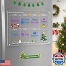 NPPLUS Acrylic Magnetic Dry Erase Board Calendar for Fridge, Magnetic Weekly Calendar for Refrigerator, Reusable Clear Acrylic Calendar Planner Board Includes 6 Markers with 3 Colors(15.7
