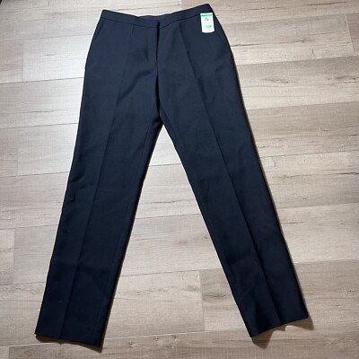 Jil Sander Women s Black Wool Trousers Made In Italy 42