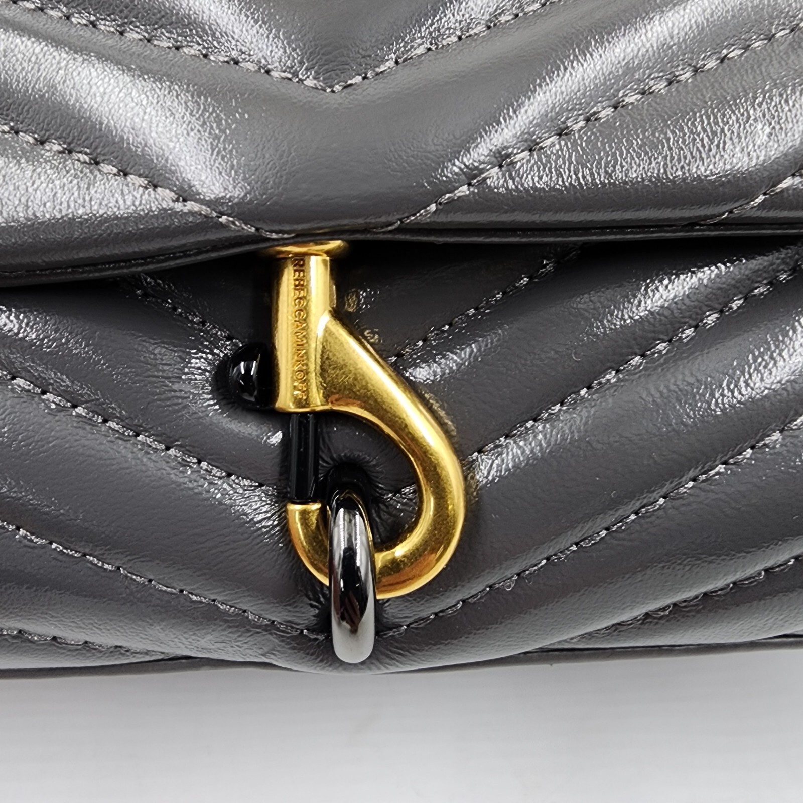 Rebecca Minkoff Edie Crossbody Bag Women's OS Elephant Magnetic Snap Closure - Picture 10 of 19