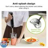 Bonsenkitchen Hand Blender, Immersion Blender with 2 Mixing Speed, Electric Handheld Blender Portable Stick Mixer with Stainless Steel Blades for Soup, Smoothie, Puree, Baby Food