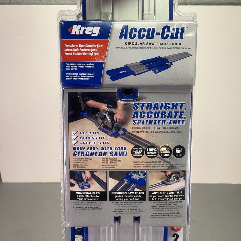 Kreg Accu-Cut 48" Circular Saw Track Guide System KMA2700 Complete
