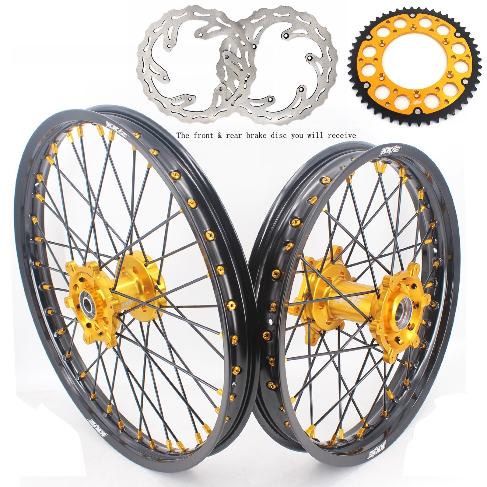 KKE 21/18 Dirt Bike Wheels Fit Suzuki DRZ400E DRZ400S 2000-2022 DRZ400 2000-2004