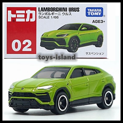 TOMICA 02 ASIA LIMITED LAMBORGHINI URUS 1/66 TOMY 2024 Sep New Model Green