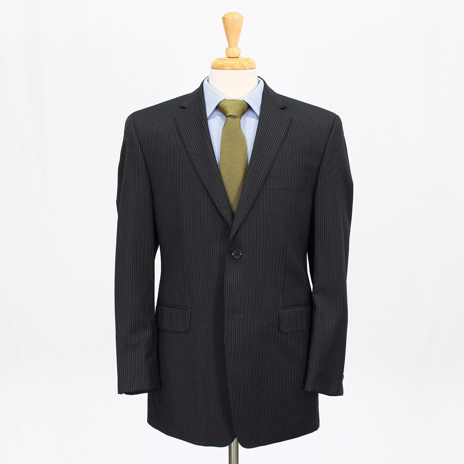 Joseph Abboud 40R Gray Sport Coat Blazer Jacket Striped 2B