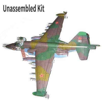 1:33 Unassemble Paper Soviet Sukhoi Su-25 Attack Aircraft Plane Christmas Gift c
