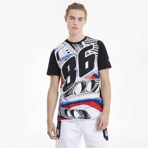 

[599493-01] Мужская винтажная футболка Puma BMW Motorsport Street, Черный