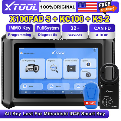 XTOOL X100PADS KC100 KS-2 Full System Scan All ~ Lost Tool For Mitsubishi Car