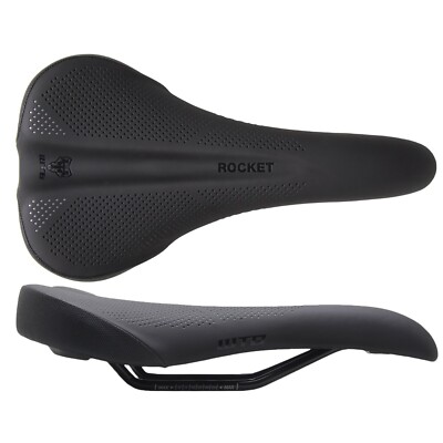 WTB Rocket Bike Bicycle Saddle Seat with Titanium Rails Medium 142mm Black