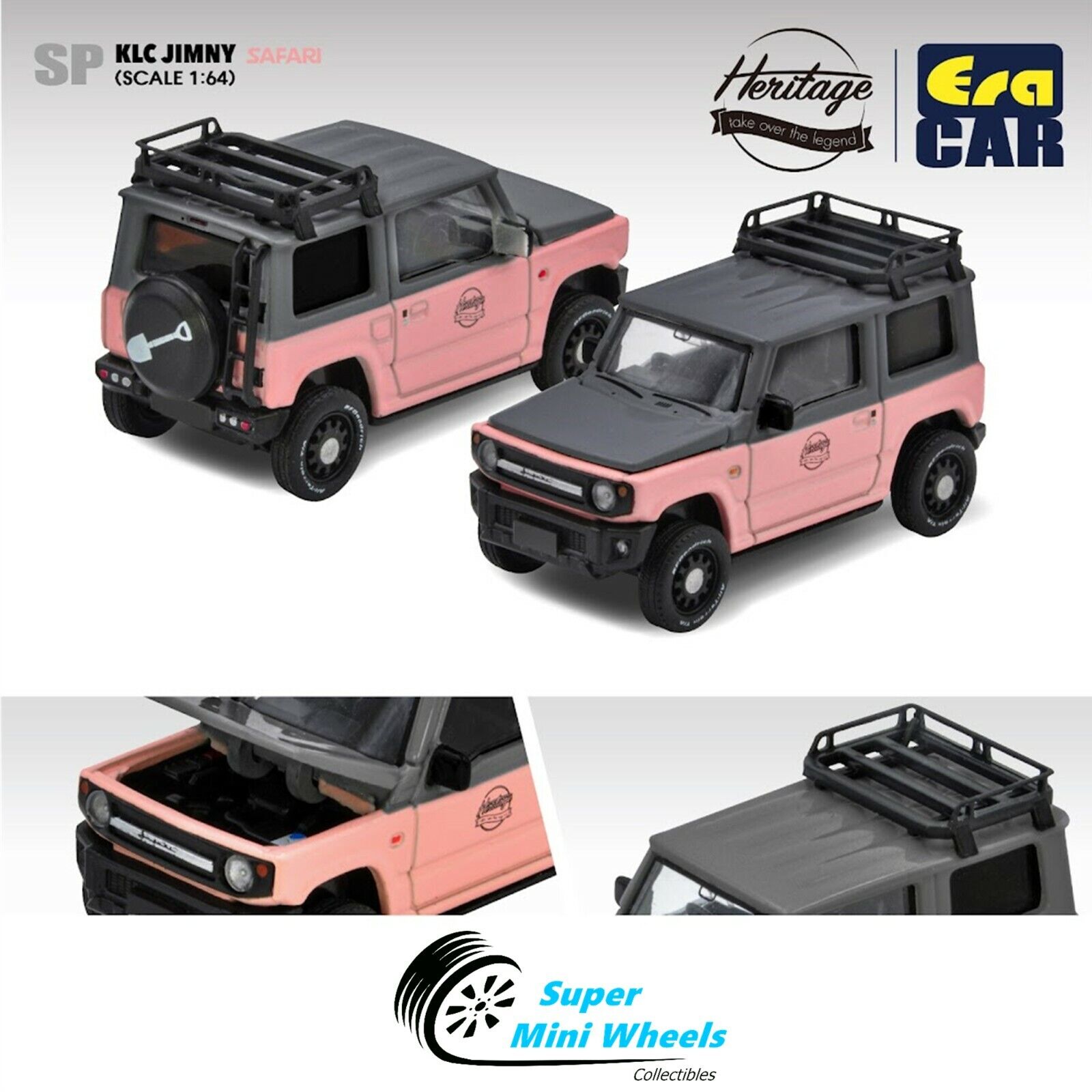 【10％OFF】 - 1:64 Car ERA KLC eBay | (Pink) SAFARI Jimny 乗用車