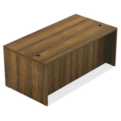 Lorell Chateau Series Walnut Laminate Desking - Rectangle Top X 1.50'' Table Top