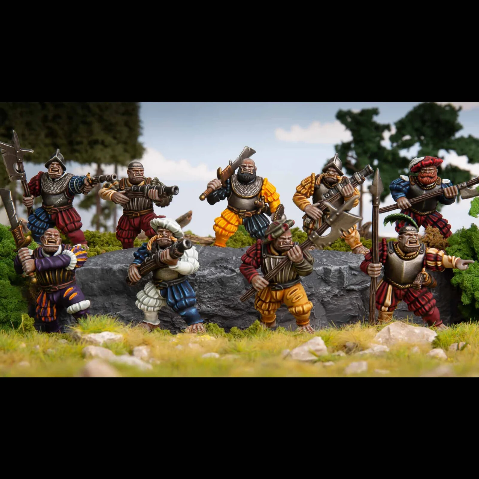 Wargames Atlantic 28mm Classic Fantasy Landsknecht Ogres 28mm Ogre Kingdoms