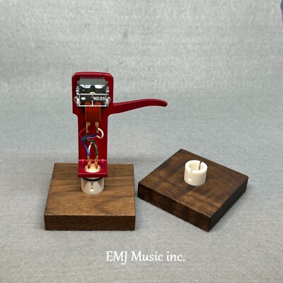 Free Shipping EMJ Walnut Headshell Cartridge Stand 1Nw x 2pcs Made in Japan New