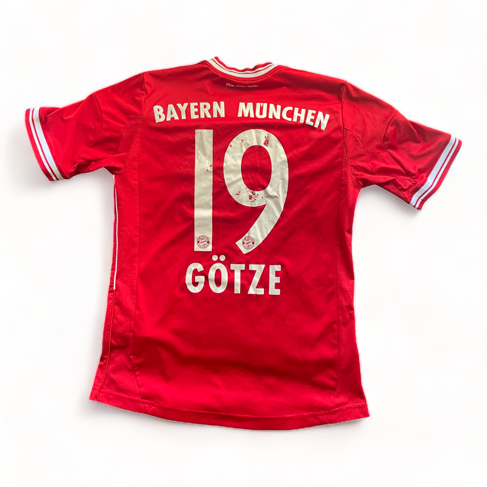 2013-14 Bayern Munich Home Football Shirt Kids Vintage Rare Soccer Gotze #19