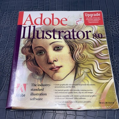 Adobe Illustrator 8.0 Software For Macintosh New & Sealed