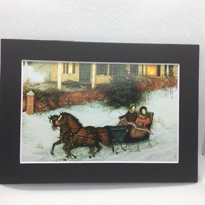 New Handmade 5x7 (Matted ) Old Fashioned Cottage Farm Floral Scene Free Ship 129