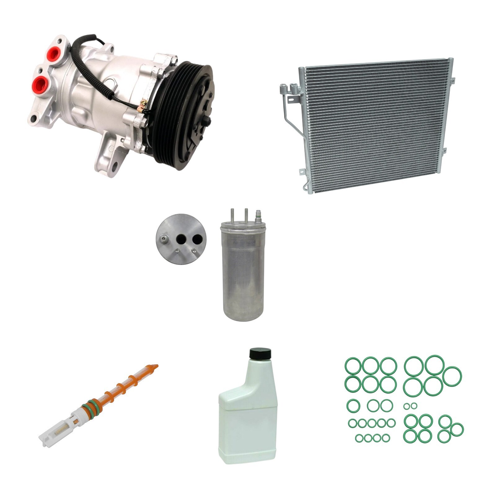 AC Compressor Kit Fits Jeep Liberty 2002-2005 V6 3.7L OEM SD7H15 KTC576