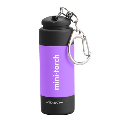 Mini-Torch 0.3W 25Lum USB Rechargeable LED Torch Lamp Flashlight Keychain